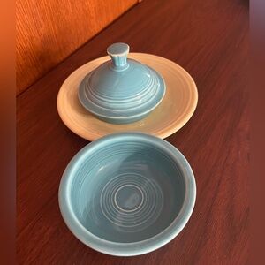 Blue and Yellow Fiesta ware Imperfect